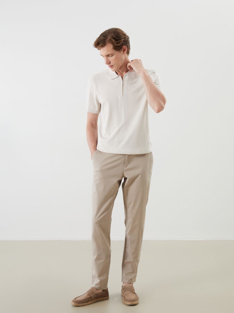 LC Waikiki Muške pantalone S5RG45Z8-S2N, Regular, Bež