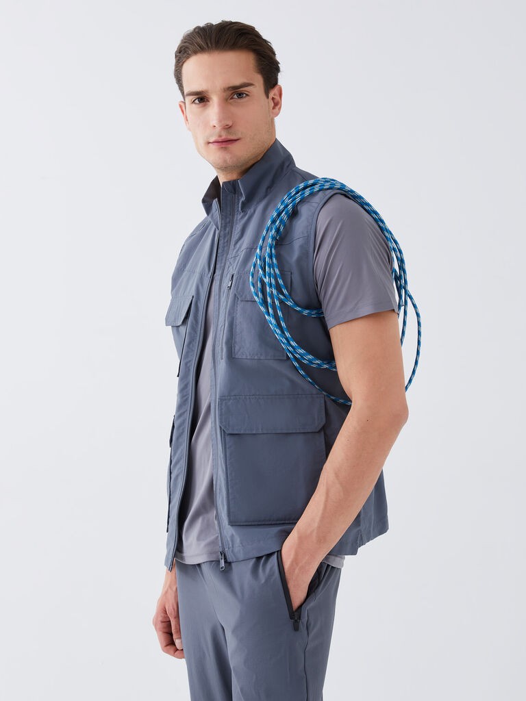 LC Waikiki Muški prsluk S36294Z8-G5V, Sivi