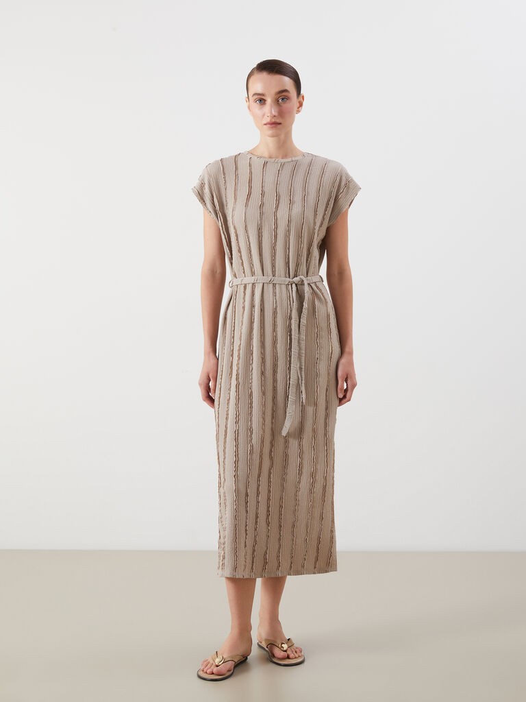 LC Waikiki Ženska haljina S5QR92Z8-CR8, Midi, Bež