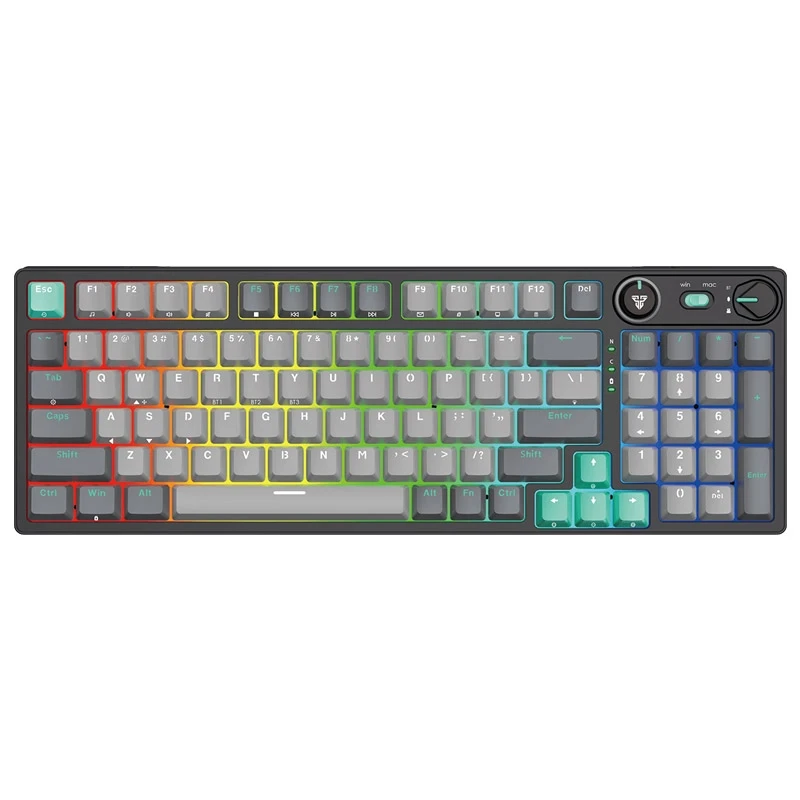 Fantech, Gaming tastatura MK914, Mehanička, RGB, Atom PRO96, Wireless Mercury, Crveni switch