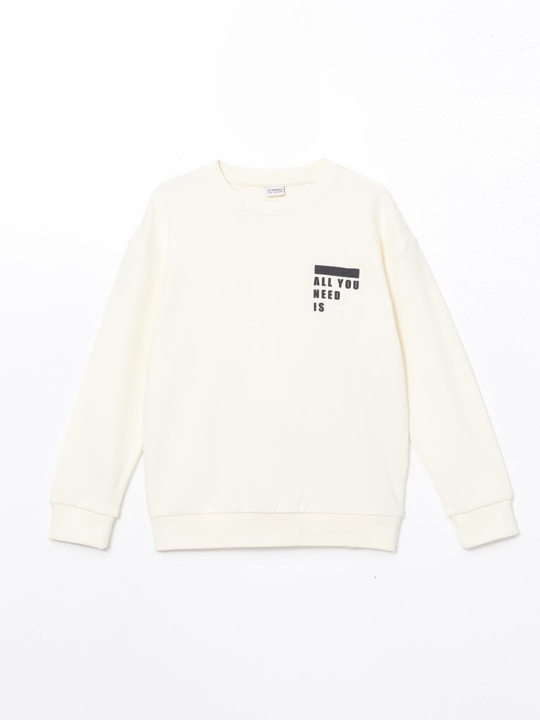 LC Waikiki Majica za dečake dugih rukava S52708Z4-QVB, Prljavo bela