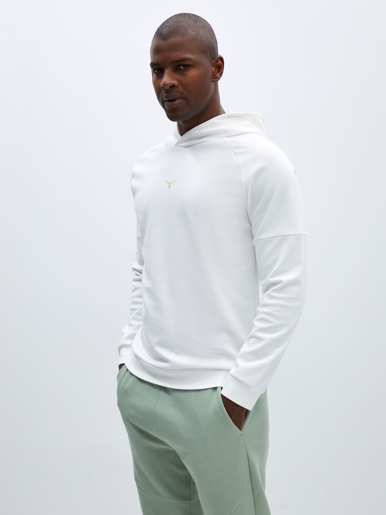 LC Waikiki Muški duks sa kapuljačom S46313Z8-FDU, Beli