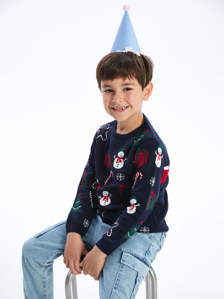 LC Waikiki Džemper za dečake, W4FJ42Z1-MLC, Teget