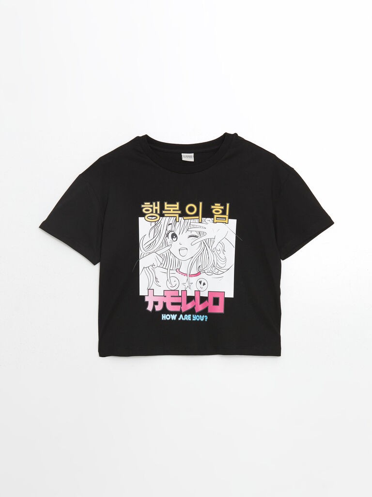 LC Waikiki Majica za devojčice, S50888Z4-CVL, Crna