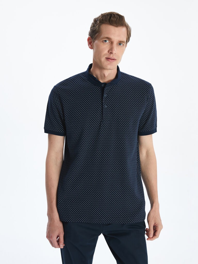 LC Waikiki Muška majica S53703Z8-DWP, Kratki rukavi, Teget