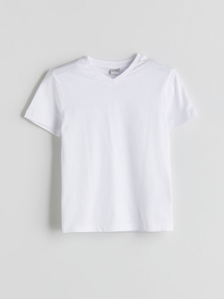 LC Waikiki Majica za dečake kratkih rukava S5DU19Z4-Q6K, Bela