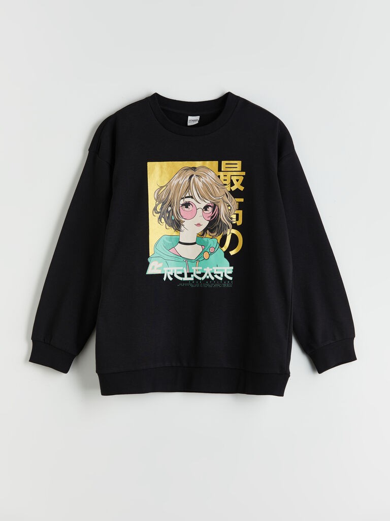 LC Waikiki Duks za devojčice S51797Z4-CVL, Crni