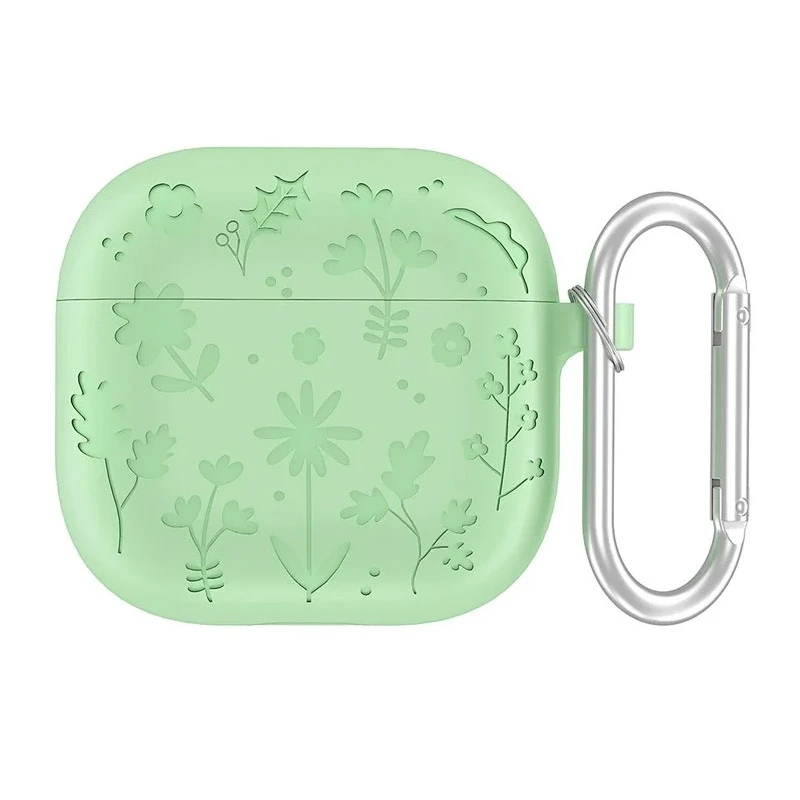 Zaštitna futrola Flower za AirPods 4, Svetlozelena