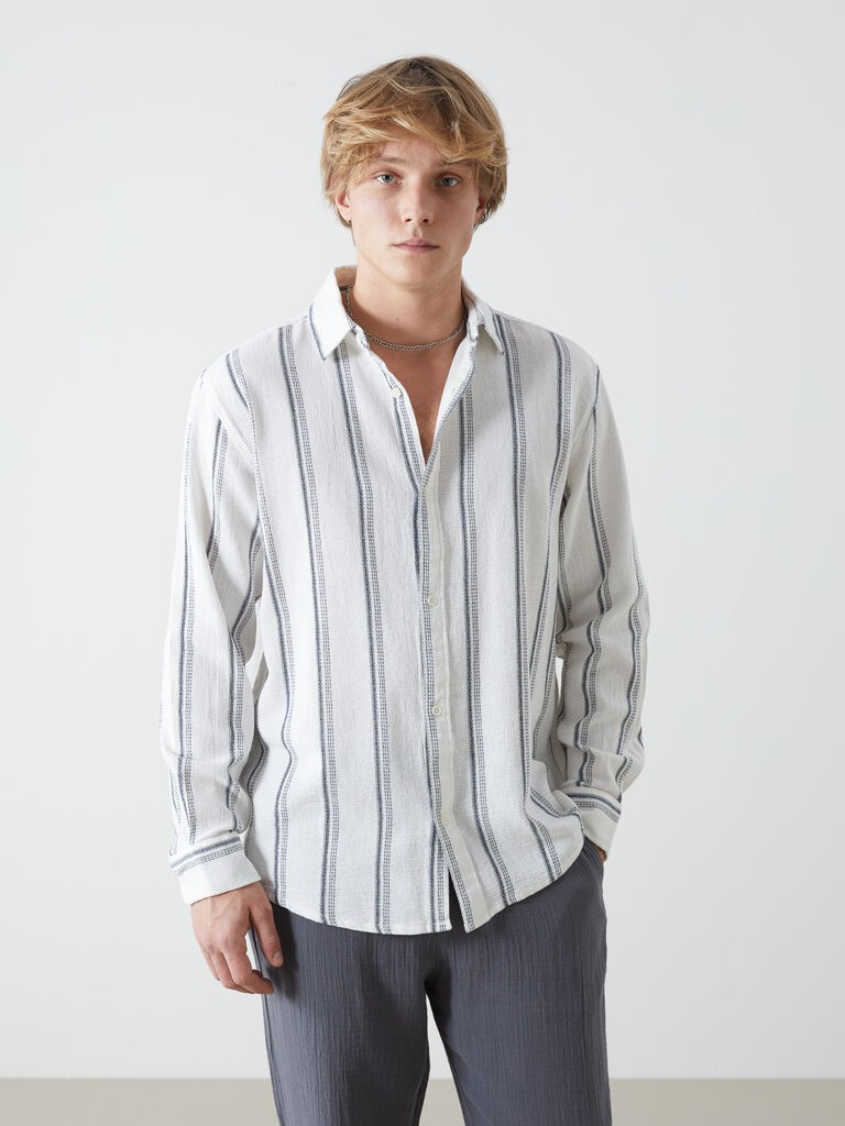 LC Waikiki Muška košulja S51858Z8-LGS, Bela