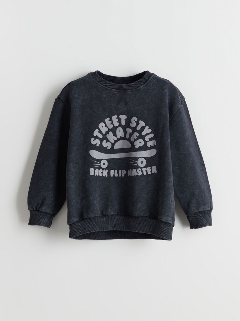 LC Waikiki Duks za dečake S5LM98Z1-CVL, Okrugli izrez, Crni