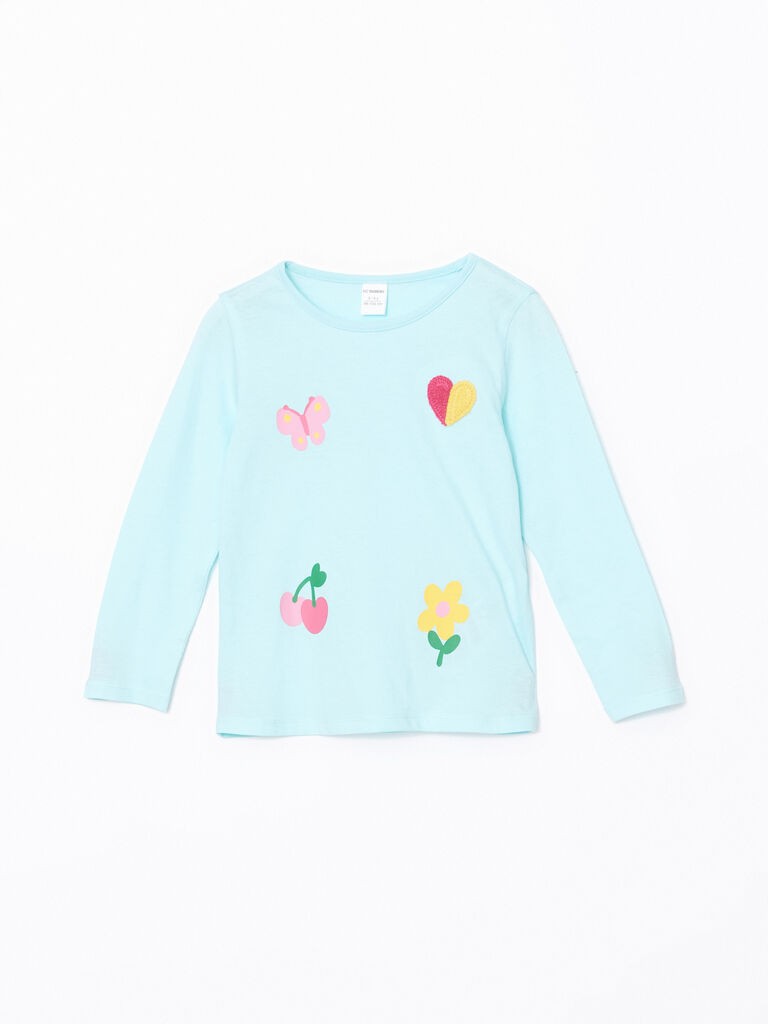 LC Waikiki Majica za devojčice, S5AS32Z1-G0C, Tirkizna