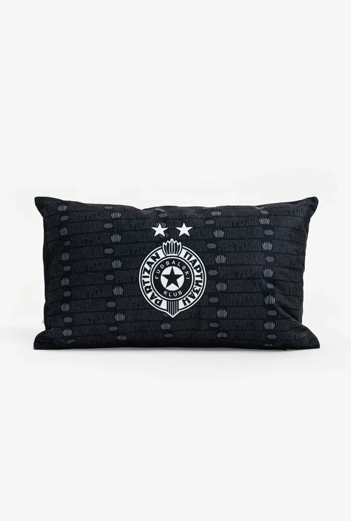 Stefan Ukrasni jastuk Partizan, 30x50cm, Crno-beli