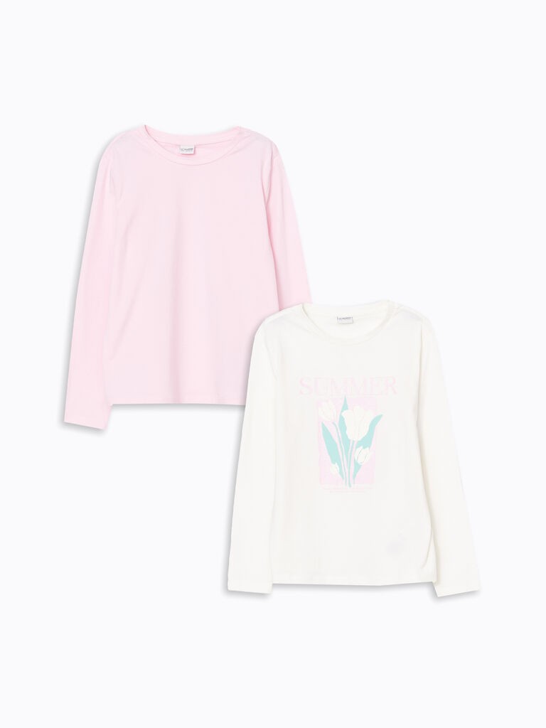 LC Waikiki Majica za devojčice, S51711Z4-FDU, Bela