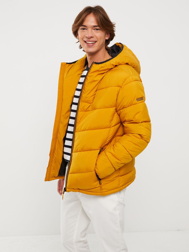 LC Waikiki Muška jakna sa kapuljačom S30312Z8-FFY, Žuta