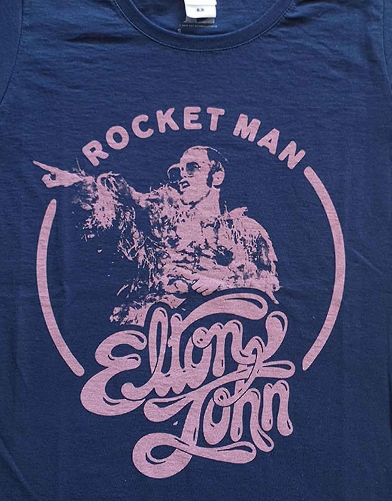 Ženska majica Elton John Rocketman Circle Point, Plava