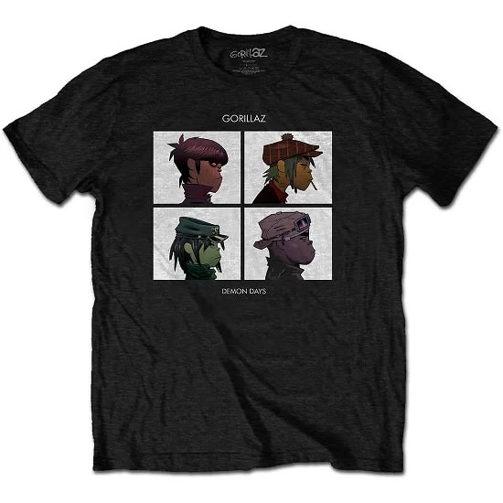 Majica Gorillaz Demon Days, Crna