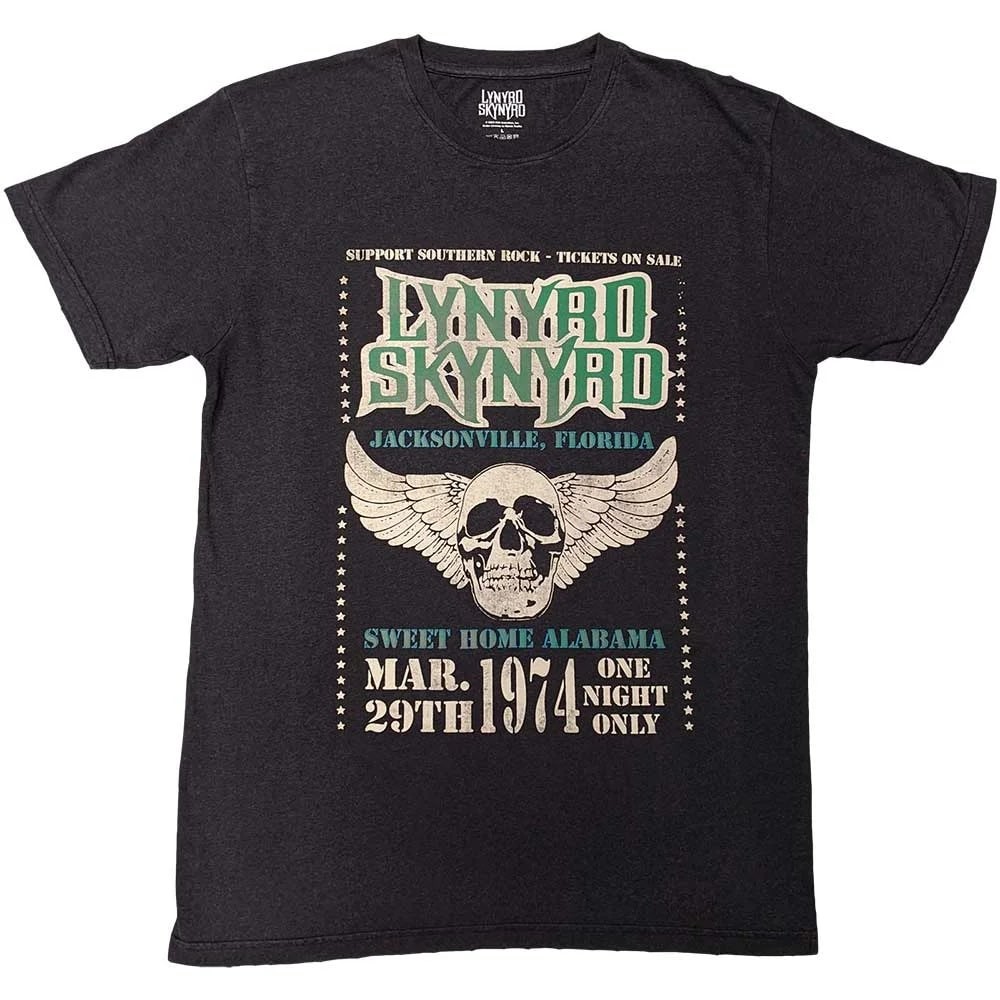 Majica LynyrdSkynyrd Winged Skull, Tamnosiva