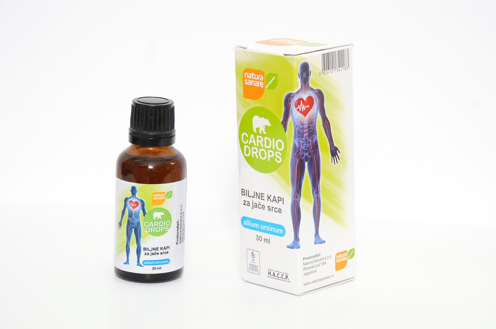 NATURA SANARE Cardio Drops Biljne kapi za jačanje srca, 30ml