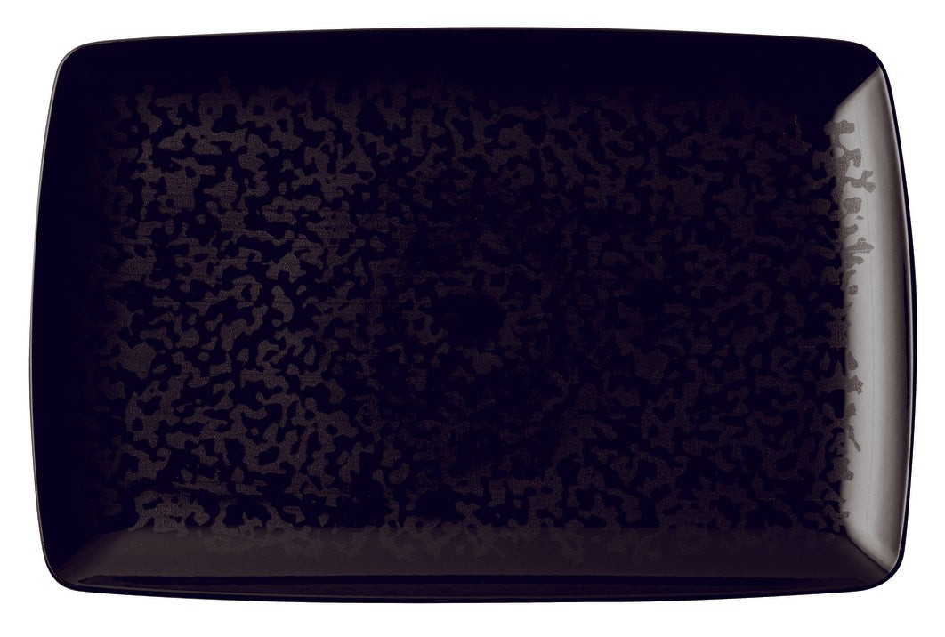 ARTHUR KRUPP Oval Eclipse Night, 35x22cm, Porcelan, Crni