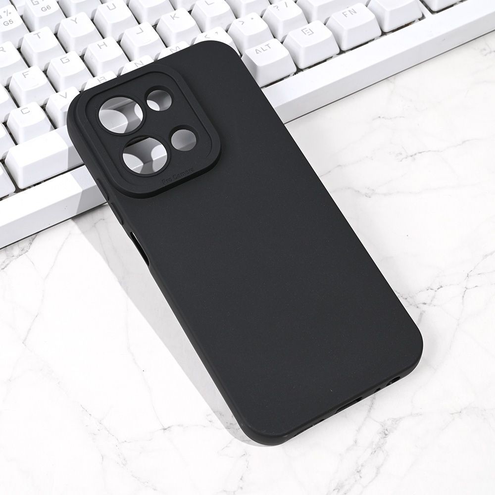 Silikonska maska za Xiaomi Redmi 15C 4G 173mm Pro Camera, Crna