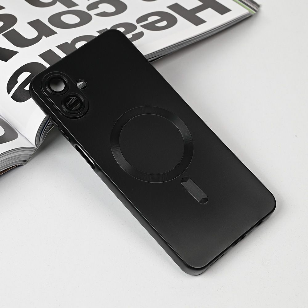 Maska za Samsung A075F Galaxy A07 Magsafe Chrome, Crna