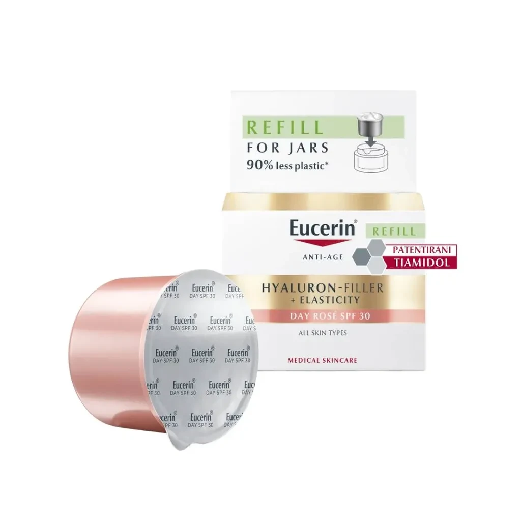 Eucerin Dnevna krema Hyaluron-Filler + Elasticity Rose Refill, 50 ml