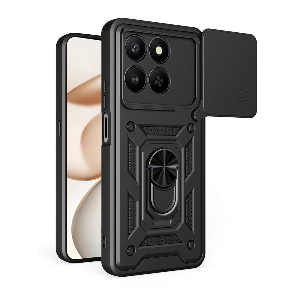 Maska za Honor X7d 4G/400 Smart 5G Hard Shield, Crna