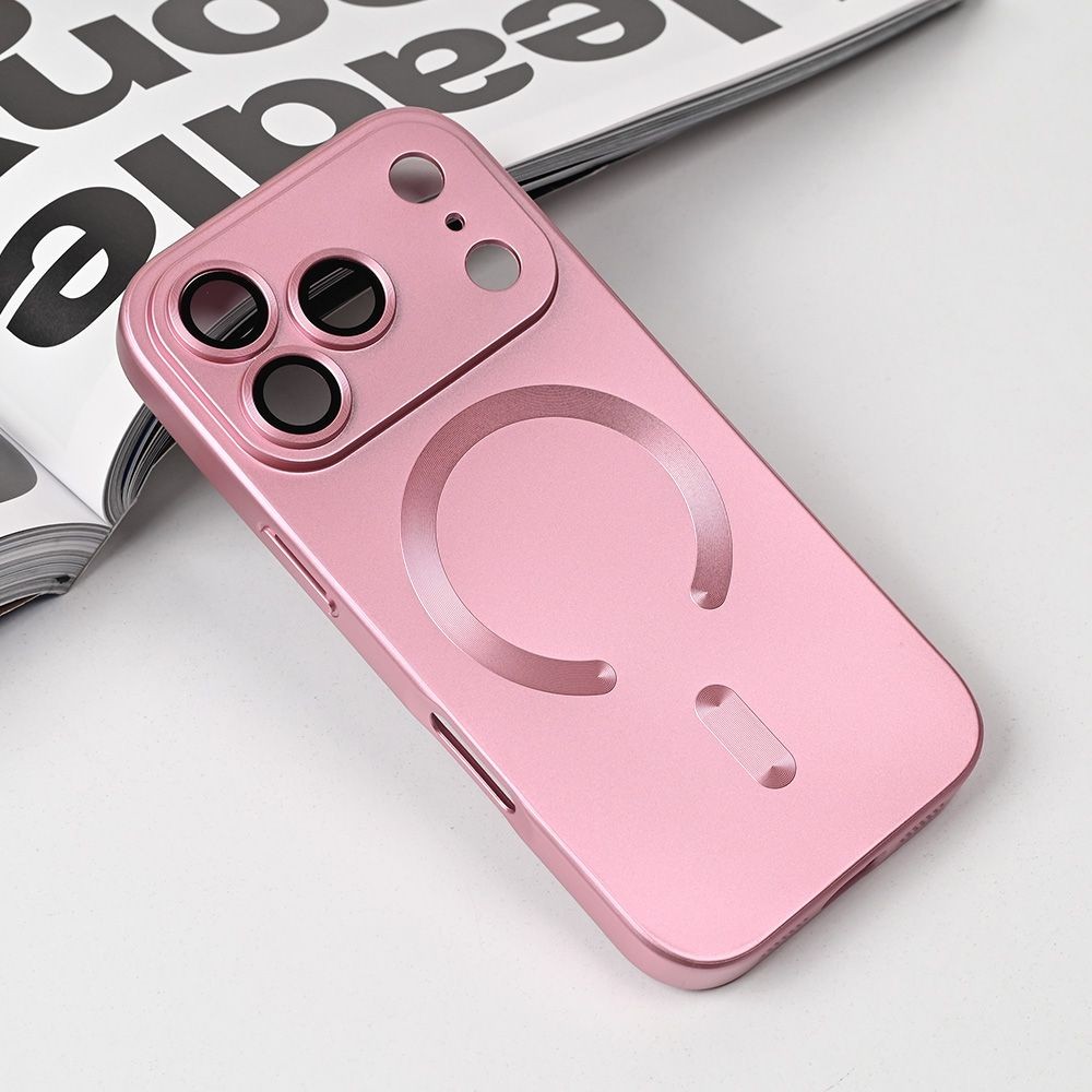 Maska za iPhone 17 Pro 6.3 Magsafe Chrome, Roze