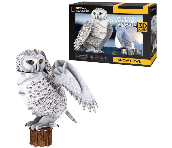 Kubik zabava Igračka Kubik zabava slagalica Snežna sova