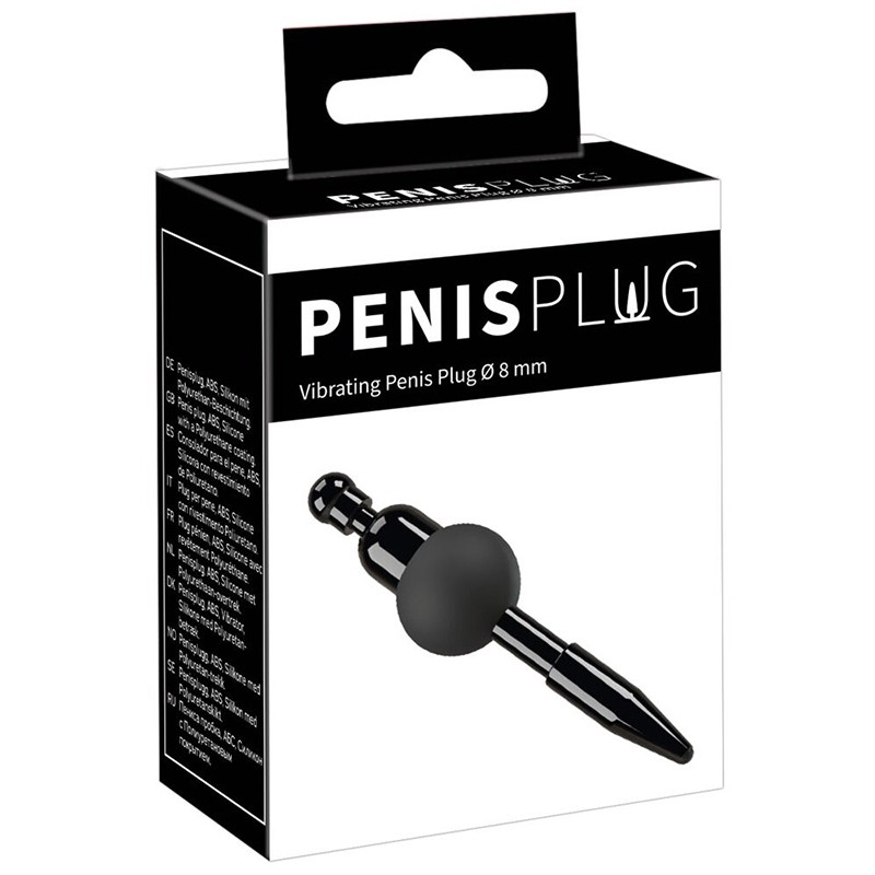 Vibrirajuća uretra Vibrating Penis Plug, 4.1cm, Crna