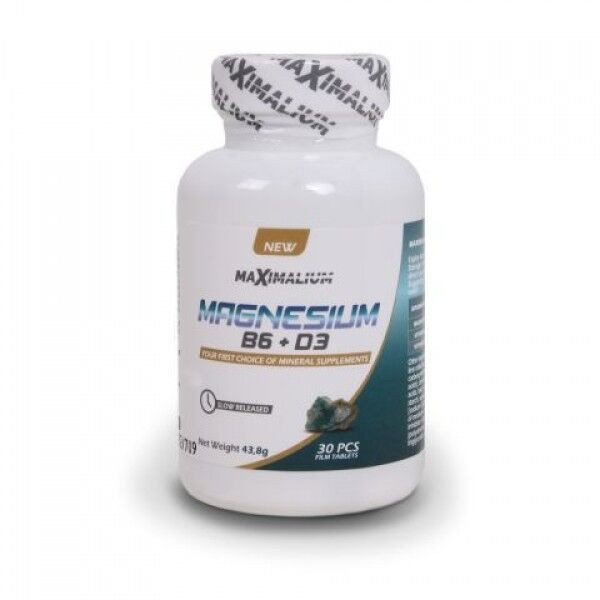 Maximalium Magnezijum + B6 + D3, 30 tableta