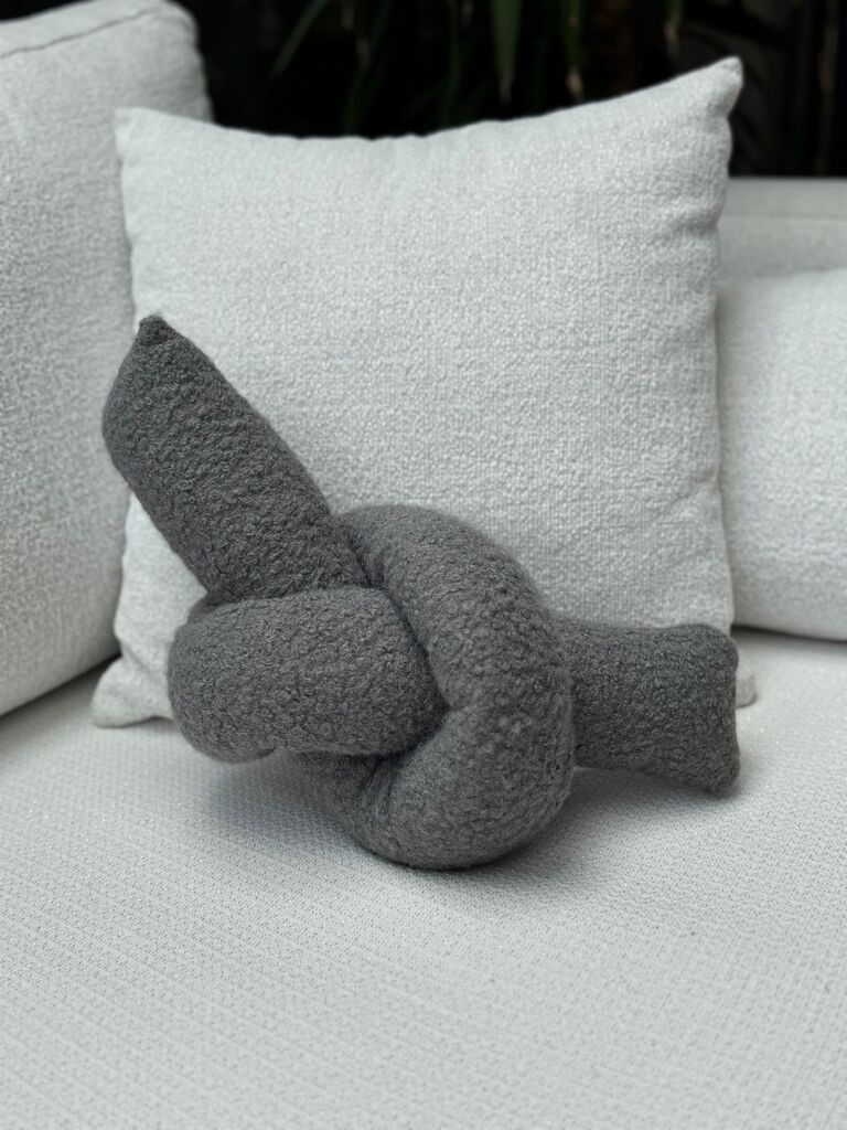 Aberto Design Dekorativni jastuk Dugum, 44x22x18 cm, Sivi