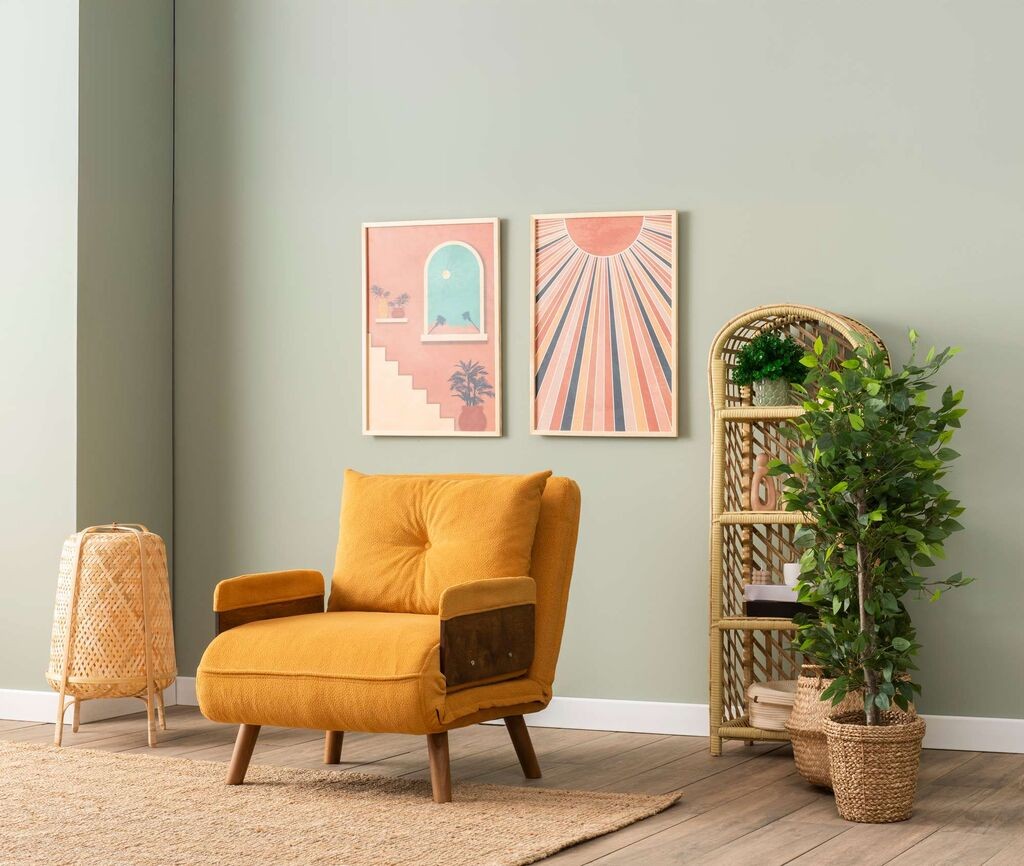 Atelier del Sofa Fotelja na razvlačenje Cosmo, 190x70x82cm, Narandžasta