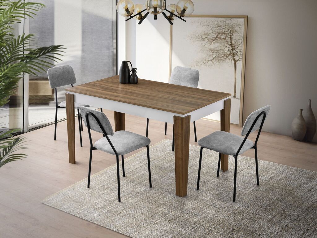 Hanah Home Trpezarijski sto Cunda - 2981, 140x75x80 cm, Orah