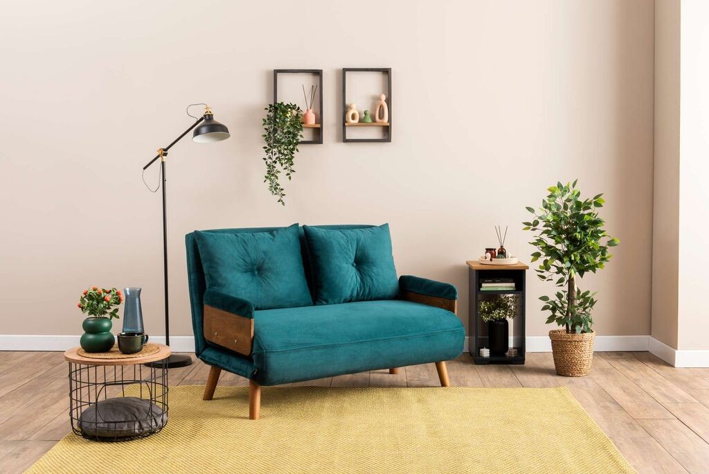 Atelier del Sofa Dvosed na razvlačenje Cosmo, 190x120x82cm, Petrolej