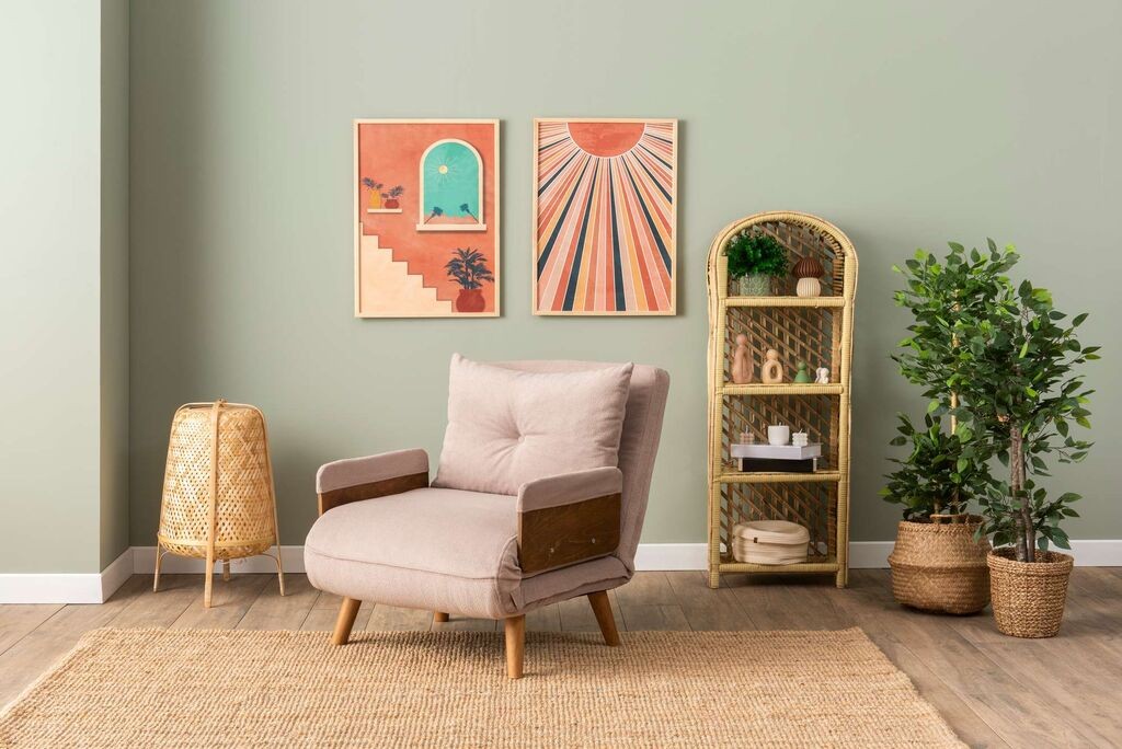 Atelier del Sofa Fotelja na razvlačenje Cosmo, 190x70x82cm, Prljavo roze