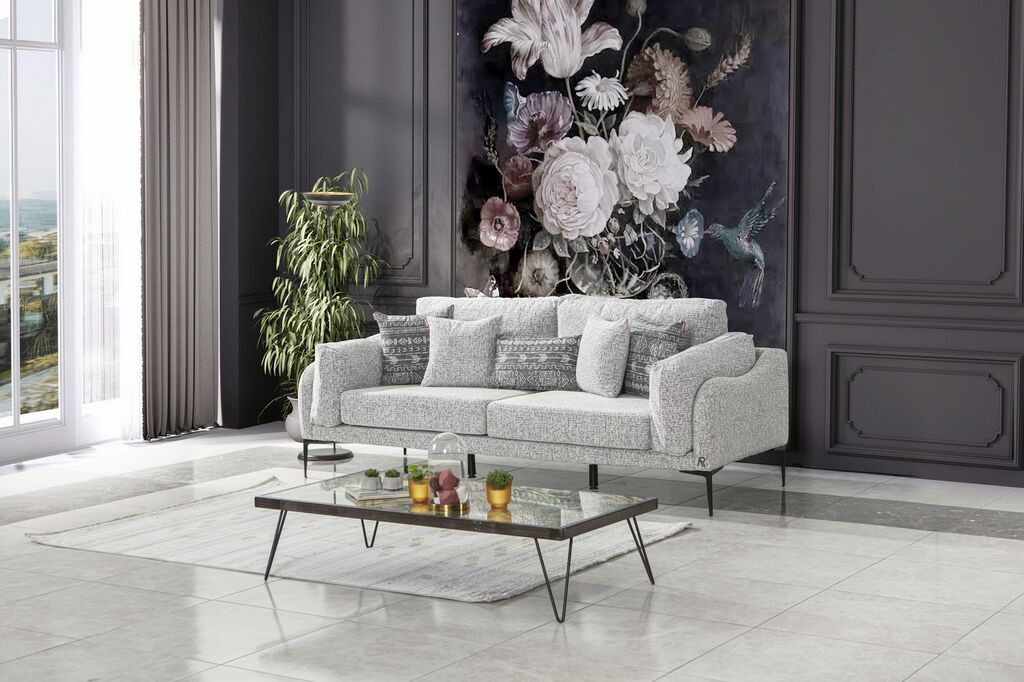 Atelier del Sofa Trosed Mia, 232x100x88cm, Svetlosivi