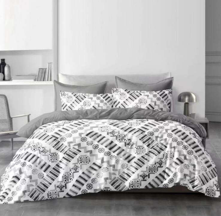 Minnah Dream Set posteljine Purete, 220x230cm, Belo-sivi