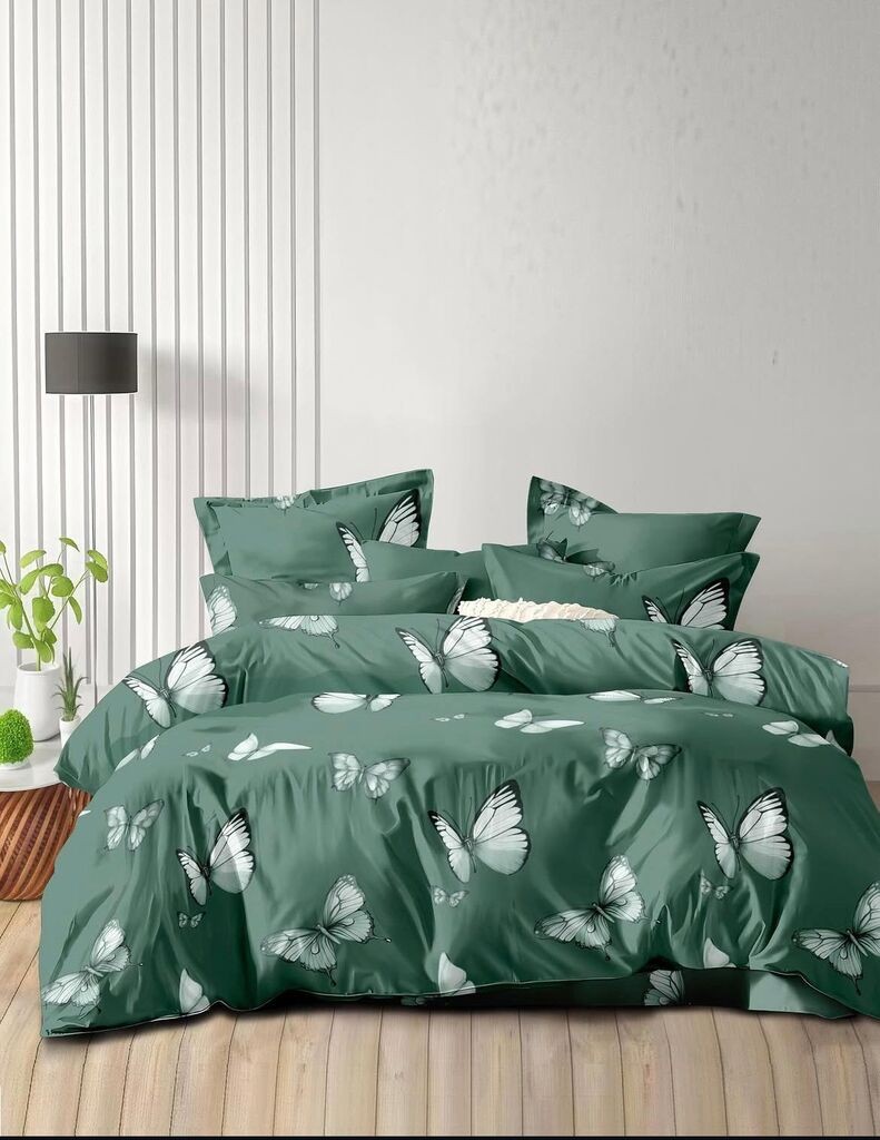 Minnah Dream Set posteljine Velours, 220x230cm, Zeleni