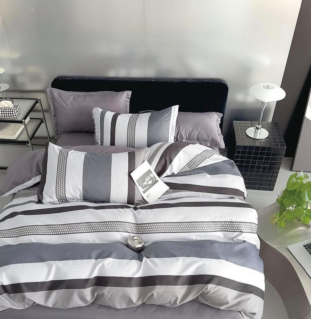 Minnah Dream Set posteljine Aube, 160x220cm, Sivi