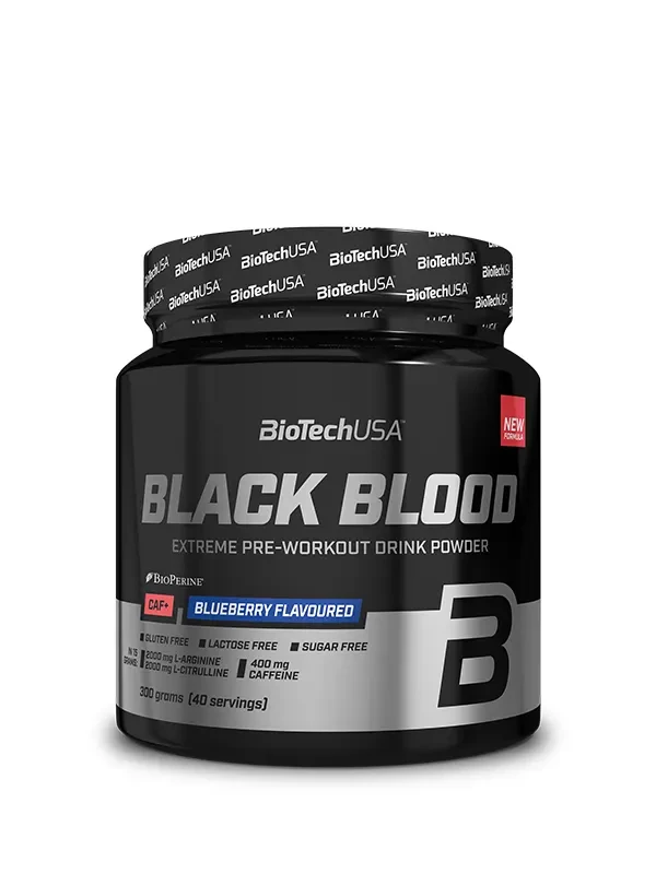 BIOTECHUSA Black Blood CAF Preworkout formula sa ukusom borovnice, 300g
