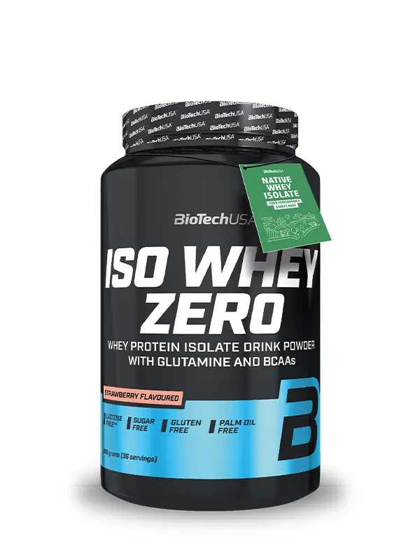 Biotechusa Protein Isowhey Zero, Bez laktoze, Jagoda, 908g