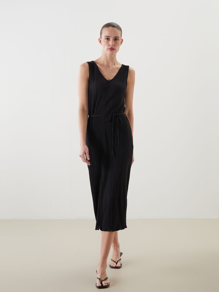 LC Waikiki Ženska haljina, S5JT87Z8-CVL, Mini, Crna