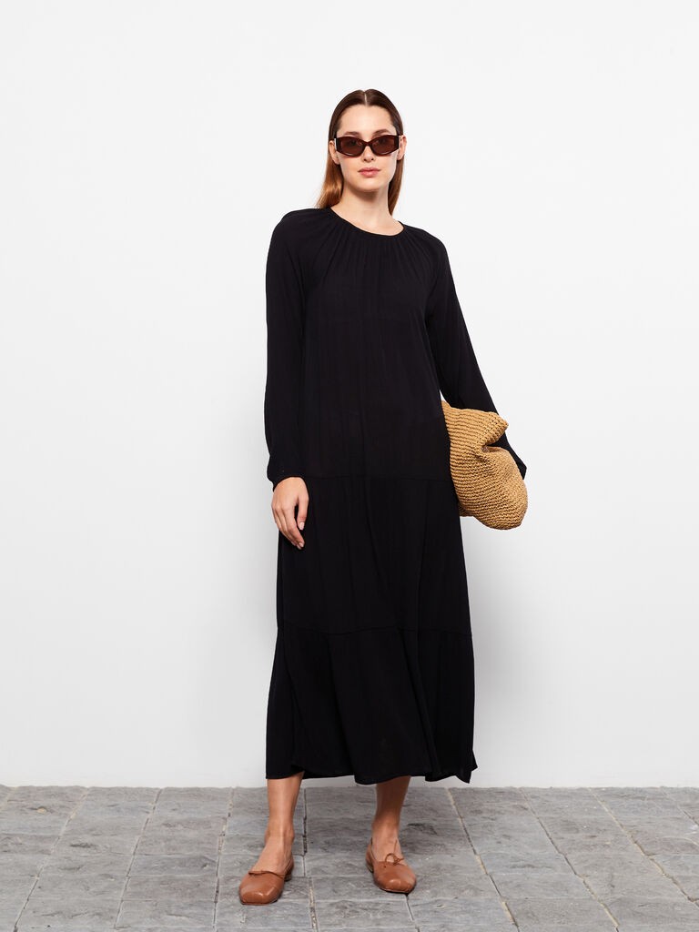 LC Waikiki Ženska haljina, S31668Z8-RQL, Maxi, Crna