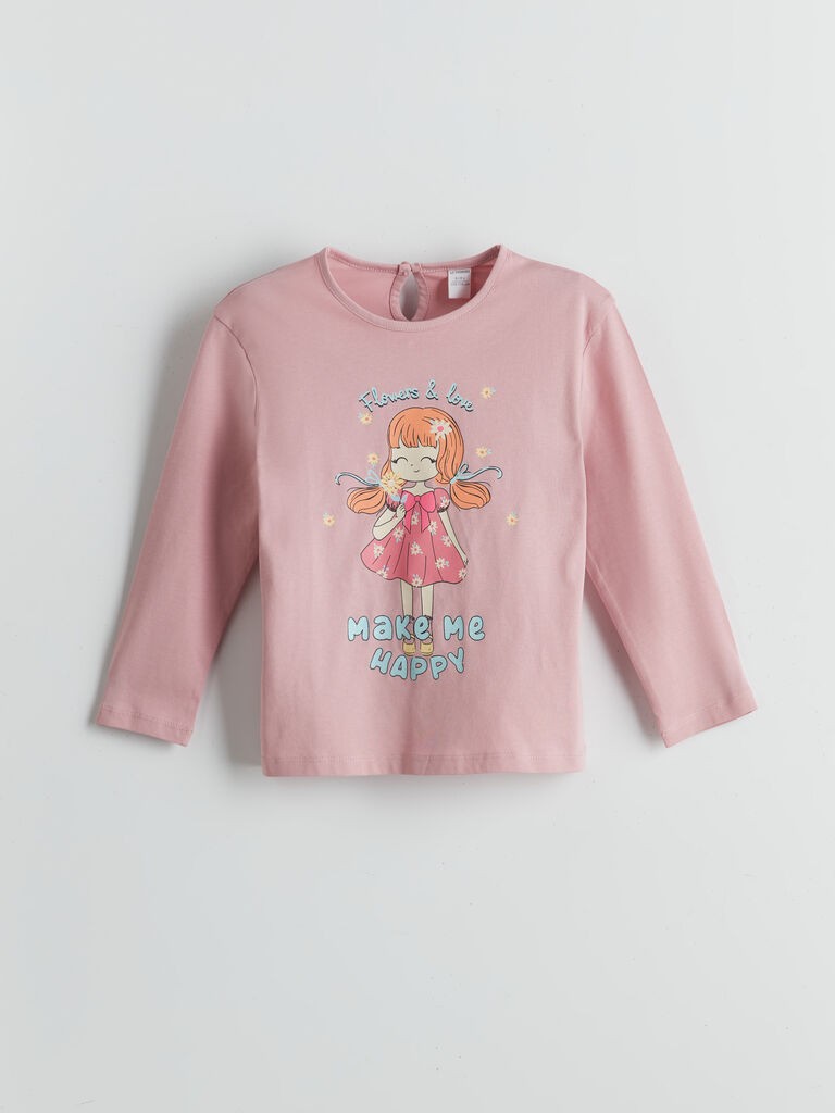 LC Waikiki Majica za devojčice, S54296Z1-FHR, Roze