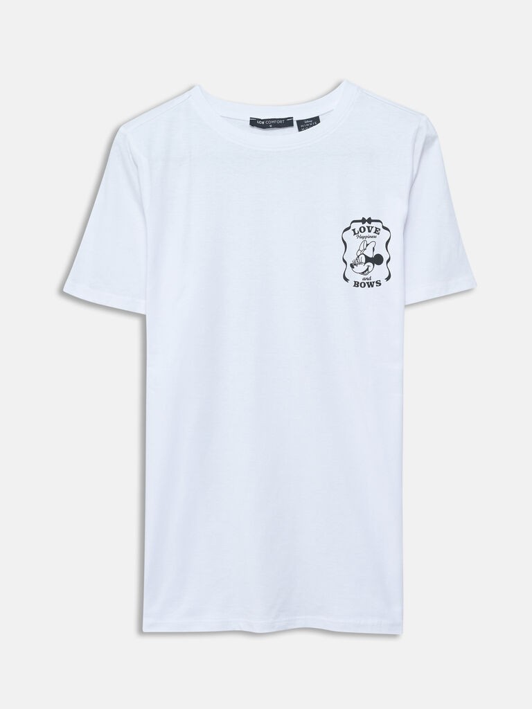 LC Waikiki Ženska majica, S57390Z8-Q6K, Kratak rukav, Bela