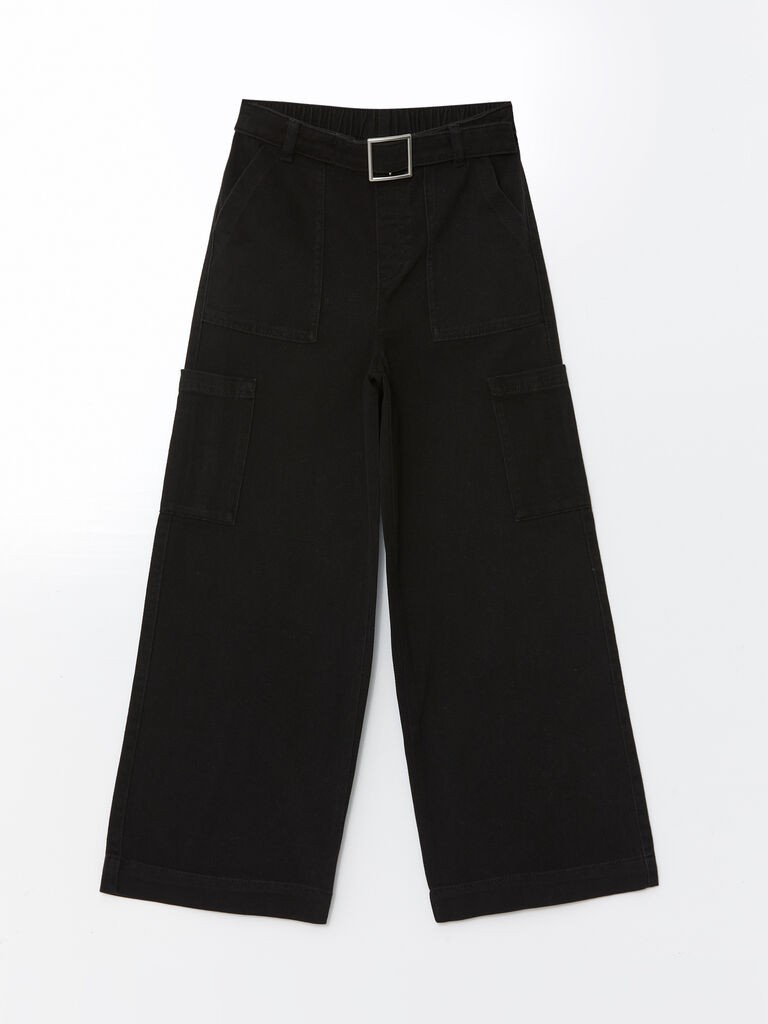 LC Waikiki Pantalone za devojčice, S50514Z4-CVL, Crne