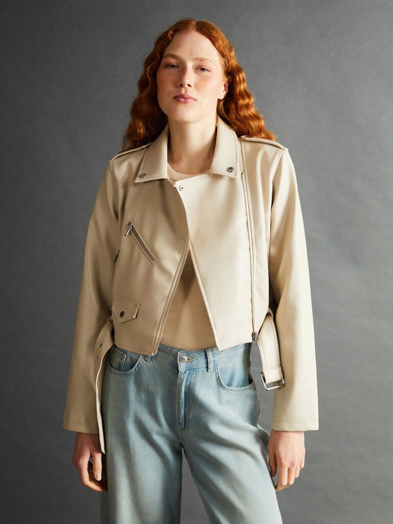 LC Waikiki Ženska jakna, S57972Z8-YBA, Bež