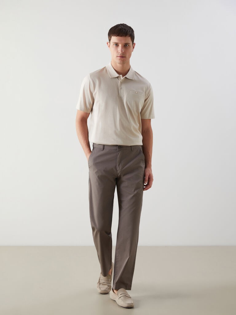 LC Waikiki Muške pantalone S53170Z8-KDE, Chino, Braon