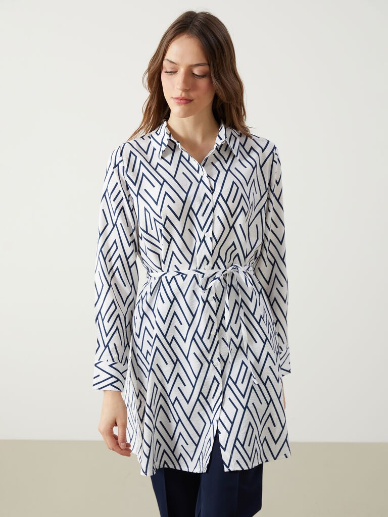 LC Waikiki Ženska košulja, S5GJ76Z8-LS3, Regular, Bela